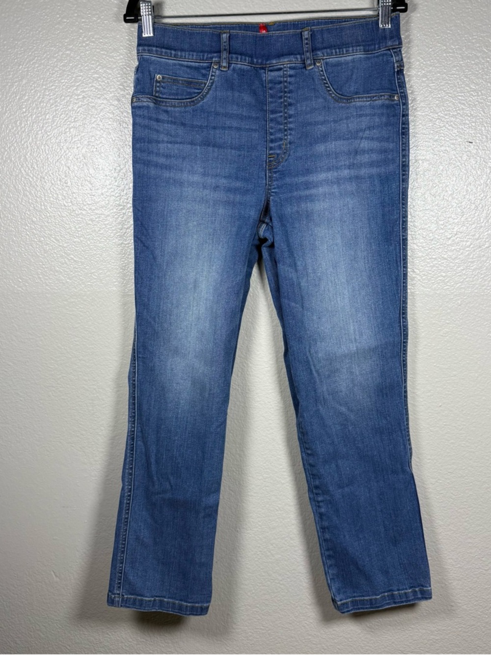 Spanx Classic Blue Straight-Leg Jeans SZ:L